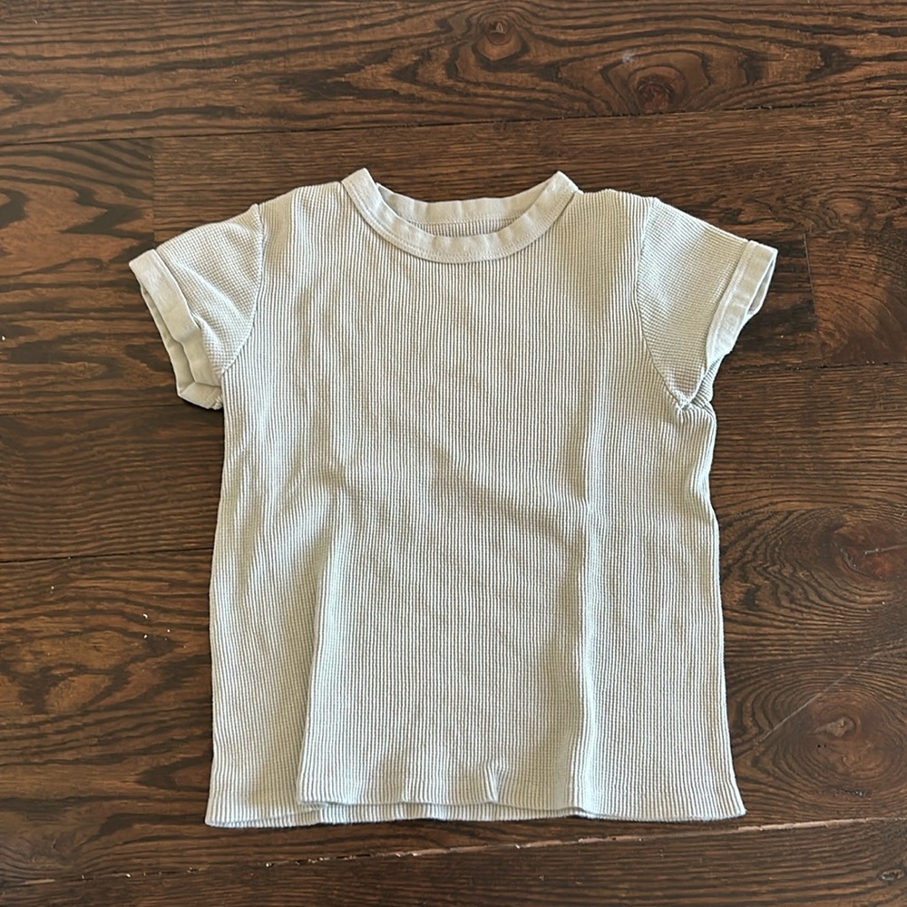 Brandy Melville green waffle shirt